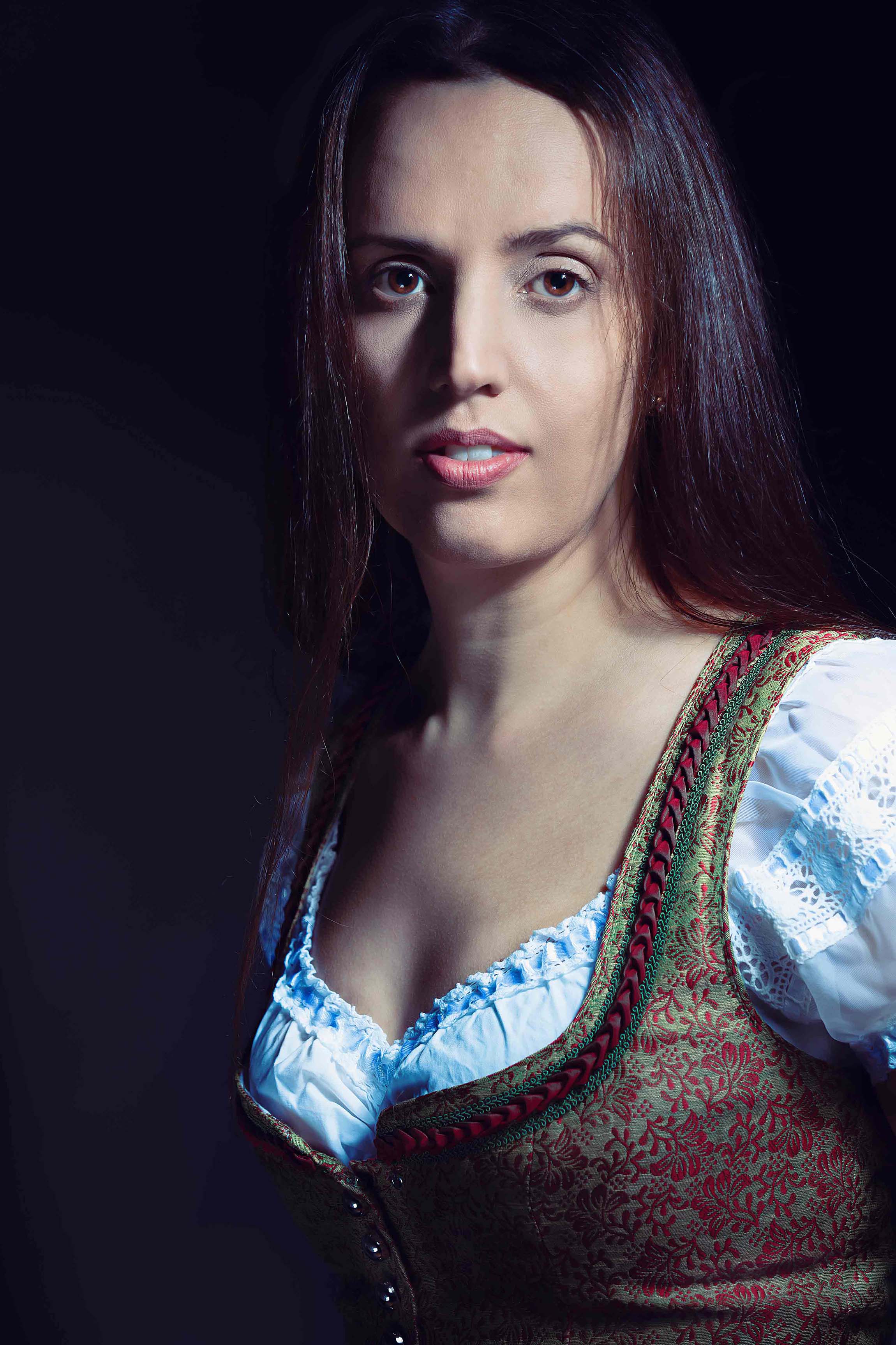 woman in a traditional austrian dress
