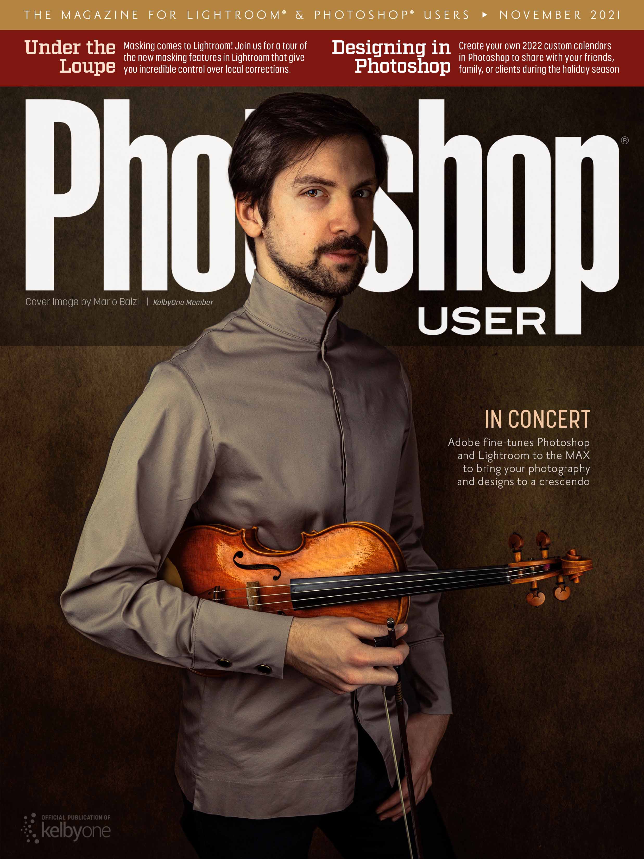 Magazine 'Photoshop User' cover from november 2021
